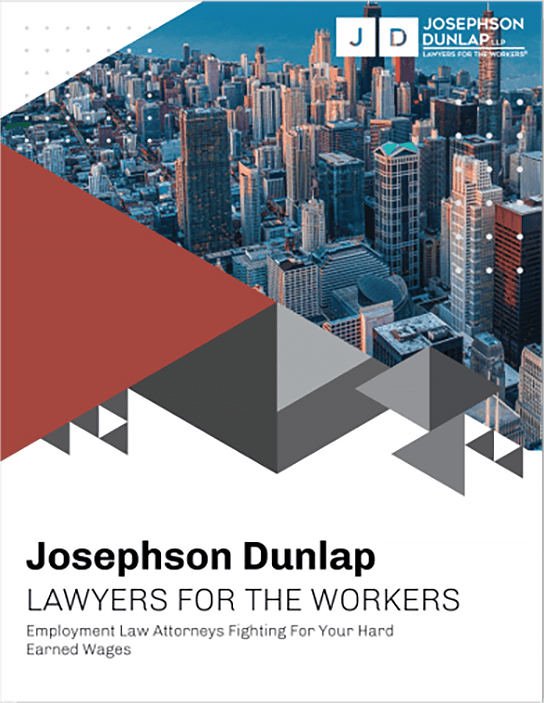 A picture of the cover of a book about lawyers for the workers.